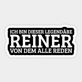 Reiner Funny Saying Birthday First Name Sticker